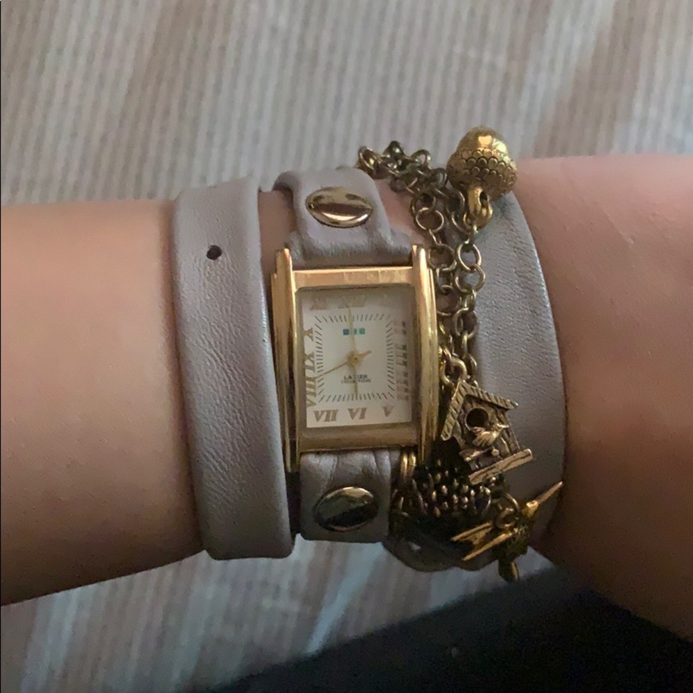 LA MER Collection Grey Gold Chain Watch